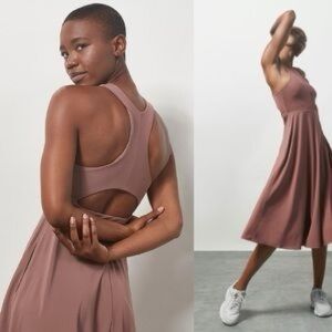Athleta Built-in Bra Midi Dress